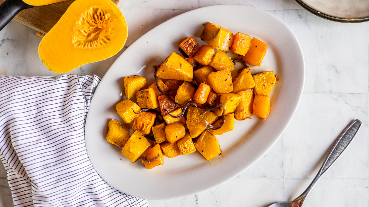 Roasted Butternut Squash and Shallots-image